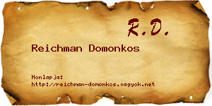 Reichman Domonkos névjegykártya